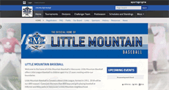 Desktop Screenshot of littlemountainbaseball.com