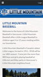 Mobile Screenshot of littlemountainbaseball.com
